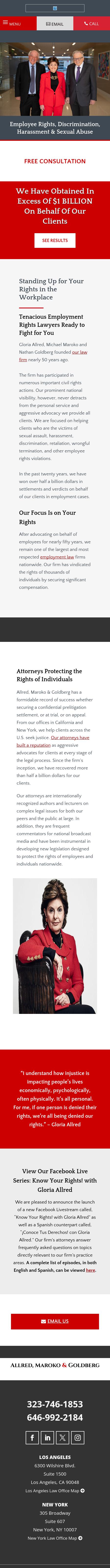 Allred, Maroko & Goldberg - Los Angeles CA Lawyers