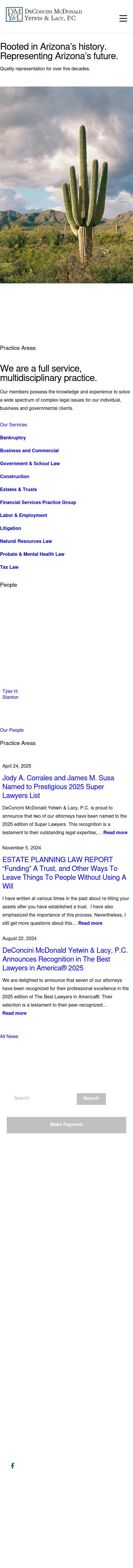 Deconcini McDonald Yetwin & Lacy PC - Phoenix AZ Lawyers