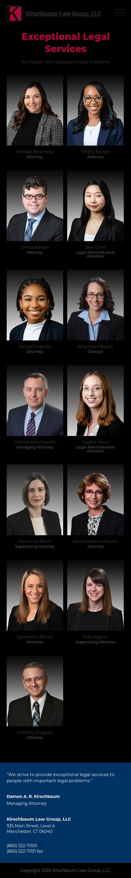 Kirschbaum Law Firm, LLC - Wethersfield CT Lawyers
