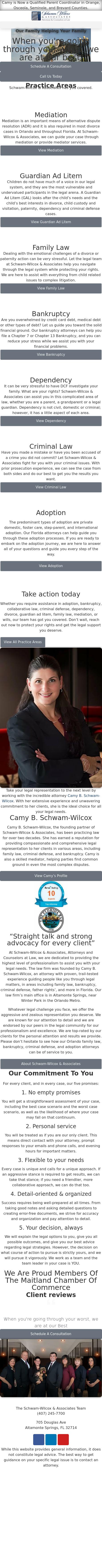 Schwam-Wilcox & Associates, Attorneys and Counselors at Law - South Daytona FL Lawyers