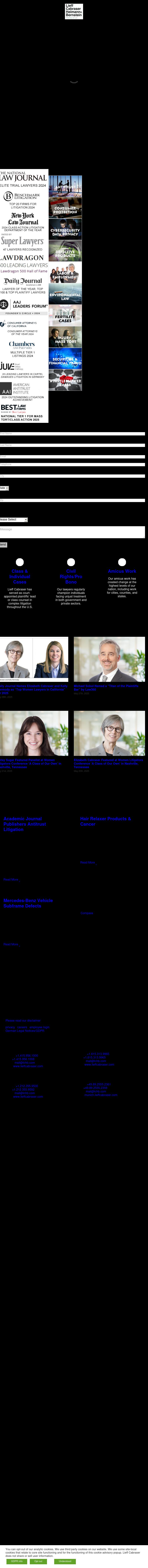 Lieff Cabraser Heimann & Bernstein, LLP - Nashville TN Lawyers